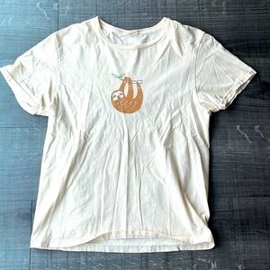 *Never Worn* Off-White Urban Outfitters Sloth Short Sleeve Tee